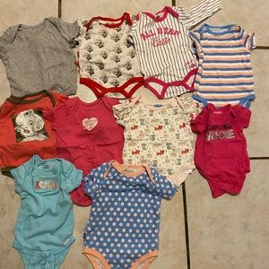 Qty 19 6-9months bodysuits